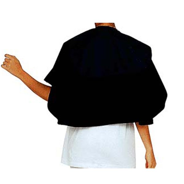 ワコウ ダブルケープ 袖無 ブラック