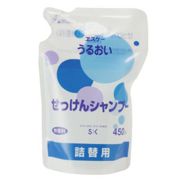 エスケー石鹸 URUOI せっけんシャンプー  レフィル450ml