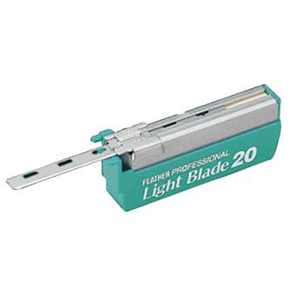フェザー プロフェッショナル替刃20B片刃ライトブレイド 20枚入
