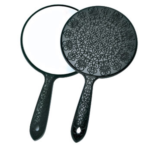 リビエール Y-13 メッキハンドミラーL ブラック