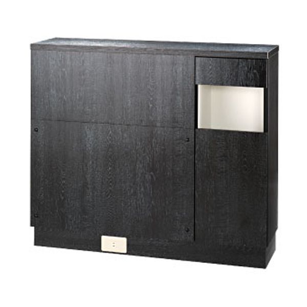 木製シャンプーユニット本体 黒木目【送料込み】