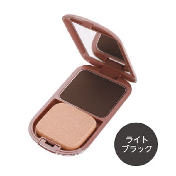 イリヤ 彩ヘアファンデーション(パフ付) ライトブラック 13g