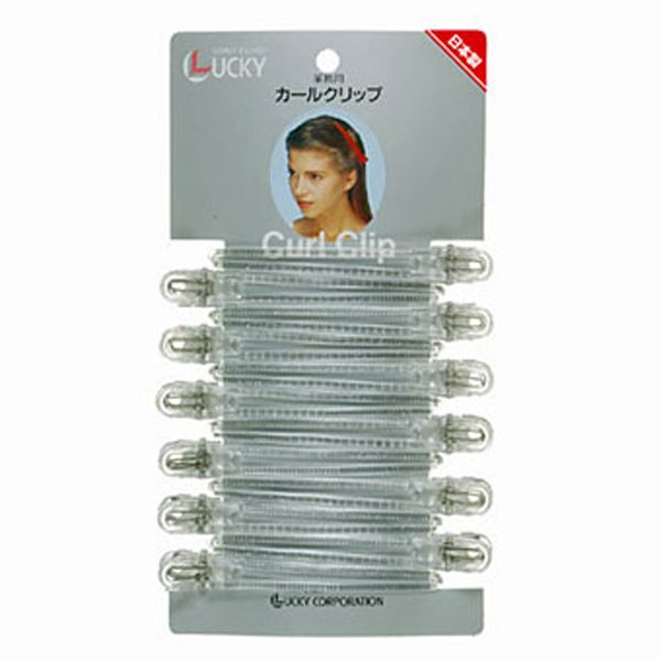 ラッキー ラッキーカールクリップLL クリア 12本入