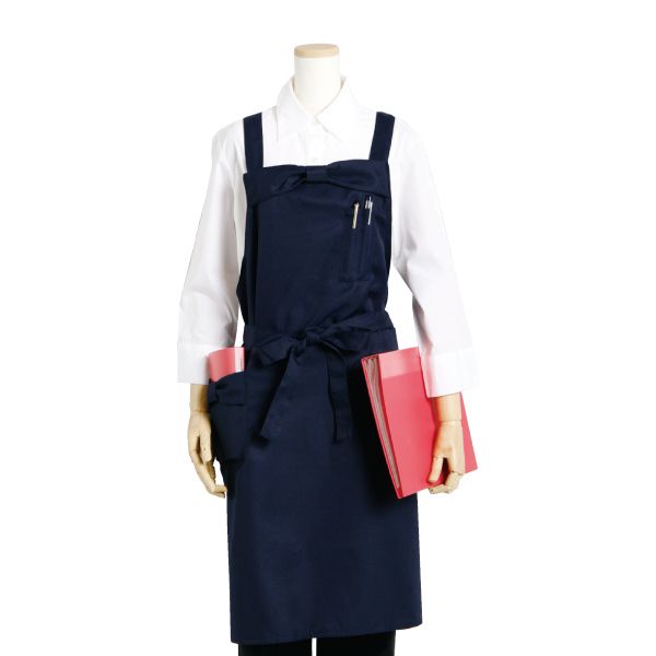 ネイルガーデン リボンエプロン ネイビー