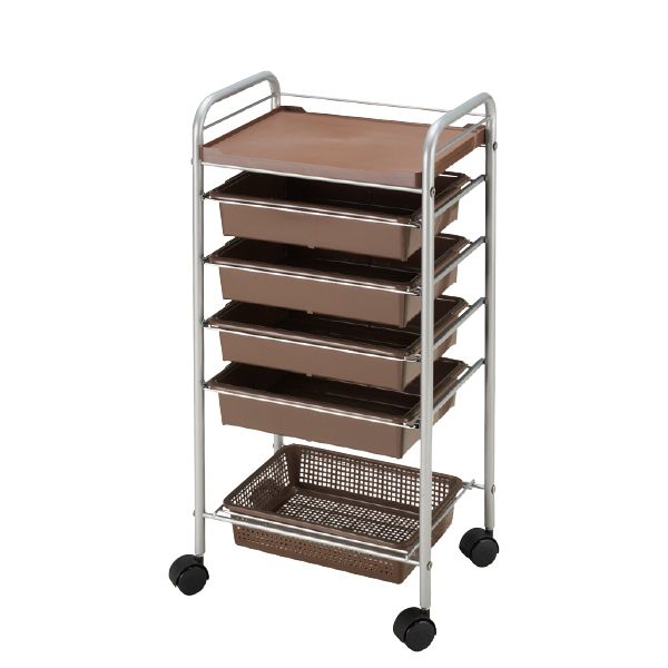 NW-77 収納ワゴン ブラウン