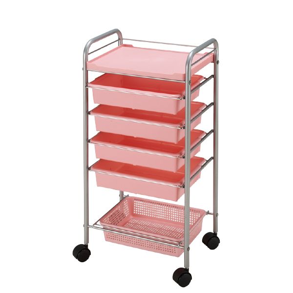 NW-77 収納ワゴン ピンク