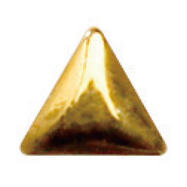 シャレドワ スタッズ 三角 ゴールド 3mm