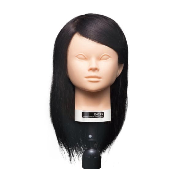 B-07s カットウイッグ(台座付) (カラー/パーマ対応・人毛100%)【3日間新品保証付】