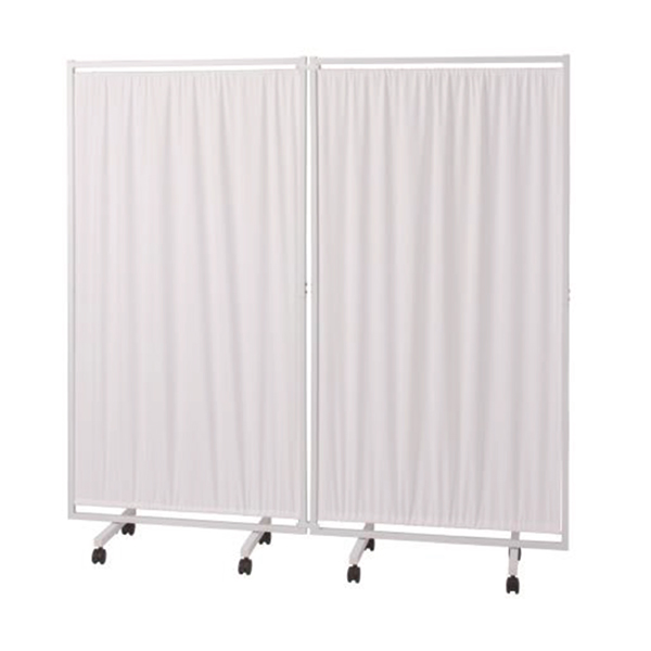 西村製作所 抗菌衝立スクリーン アミカルキャスターW ホワイト【送料込み】