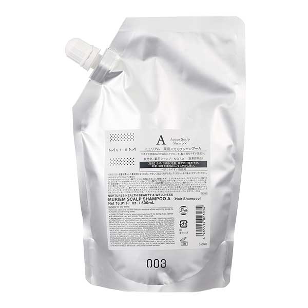 ナンバースリー ミュリアムクリスタル 薬用スカルプシャンプーA レフィル500ml