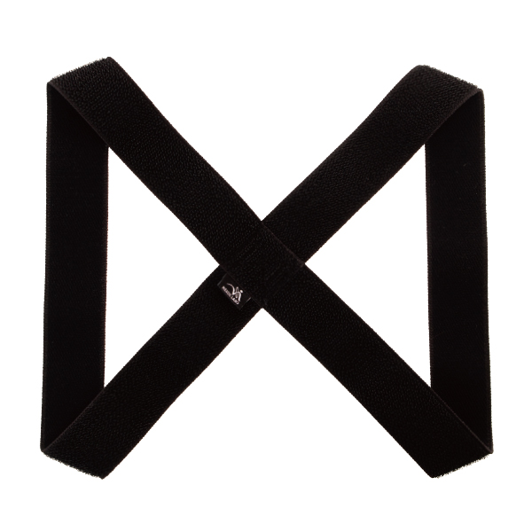 薄型たすき掛け姿勢ベルト ブラック