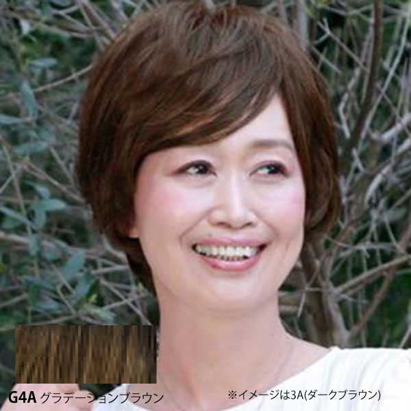 プリシラ プレミアム 白髪隠しウイッグ ナチュラルストレートタイプ ST-009 G4A(グラデーションブラウン)