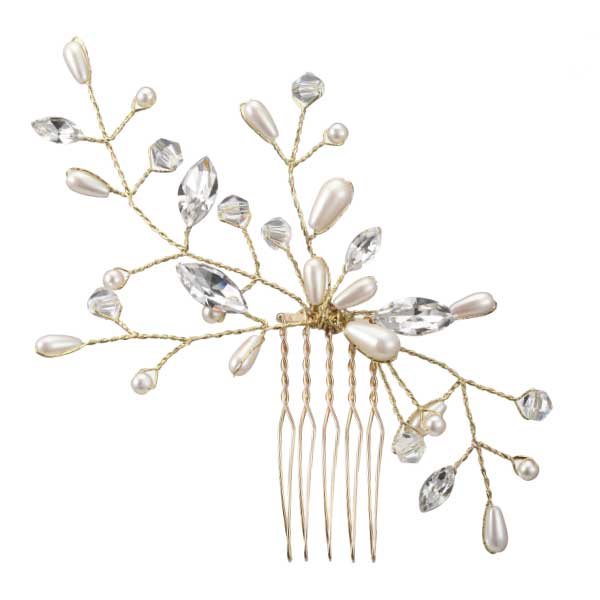 パールとビーズのきらきら飾り ゴールド