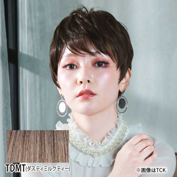 プリシラ 帽子ウィッグ BO-06 TDMT(ダスティミルクティー)