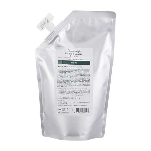 フレーバーライフ 拭き取りのいらないクリーム 無香料 500g