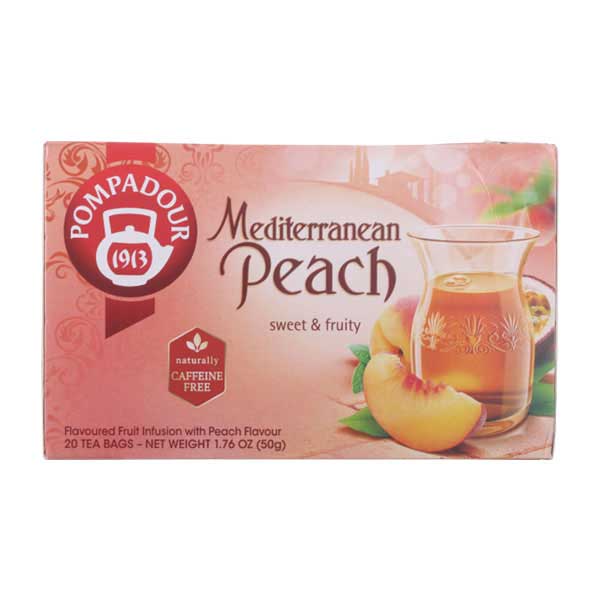 ＊ポンパドール・ハーブティー 地中海ピーチ 2.5g×20袋