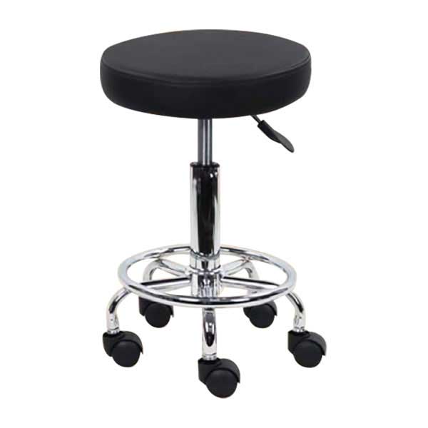 リング付サロンスツール ブラック