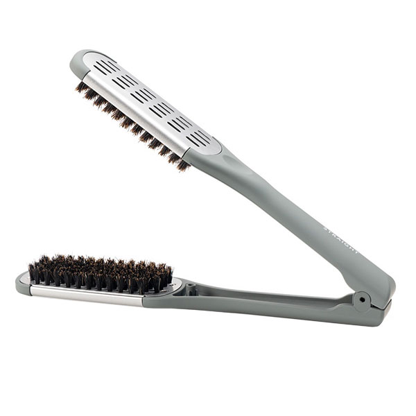 ケラフェクト ストレート ツインブラシ グレー＆シルバー