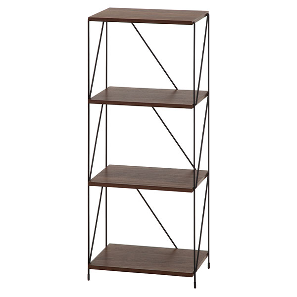 EZBOワイヤーラック4段 40幅 MBR ミディアムブラウン