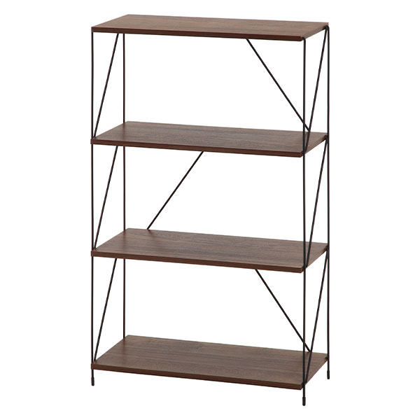 EZBOワイヤーラック4段 60幅 MBR ミディアムブラウン