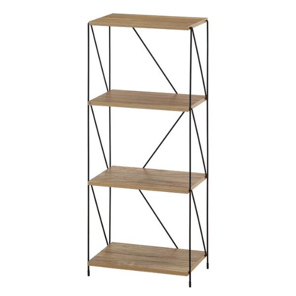 EZBOワイヤーラック4段 40幅 OAK NA オークナチュラル