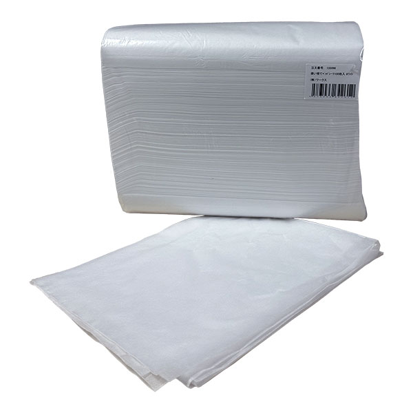 使い捨てベッドシーツ 100枚入 ホワイト
