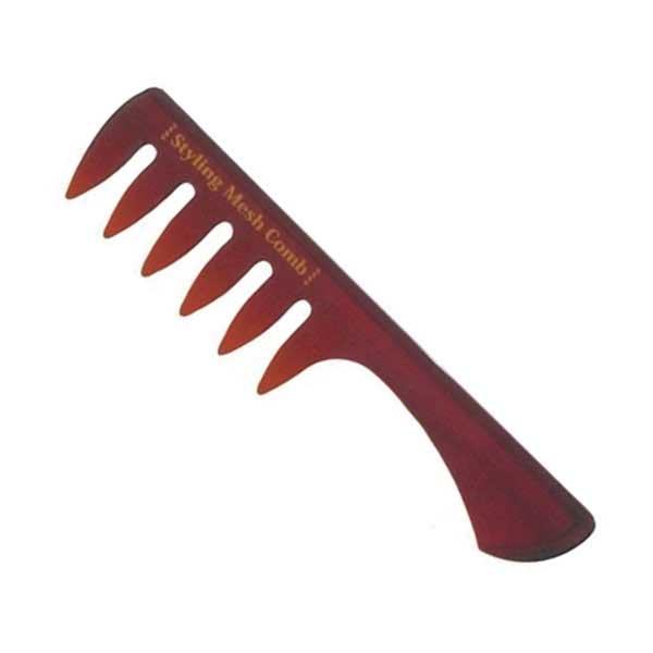 阪本高生堂 スタイリングメッシュコーム 茶