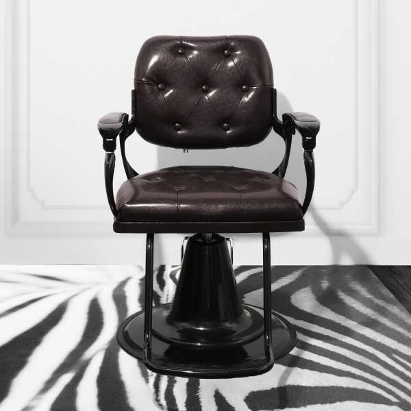 ヨーロピアン風スタイリングチェア BC-01（シート+ベース） ダークブラウン【送料込み】
