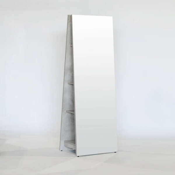 tongari トンガリ/ドレッサー 全身ミラー（片面） モルタル【送料込み】