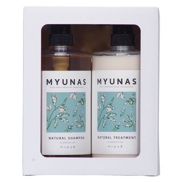 ミュナス ナチュラルシャンプー＆トリートメント セット BA （包装費用は別途90円いただきます）